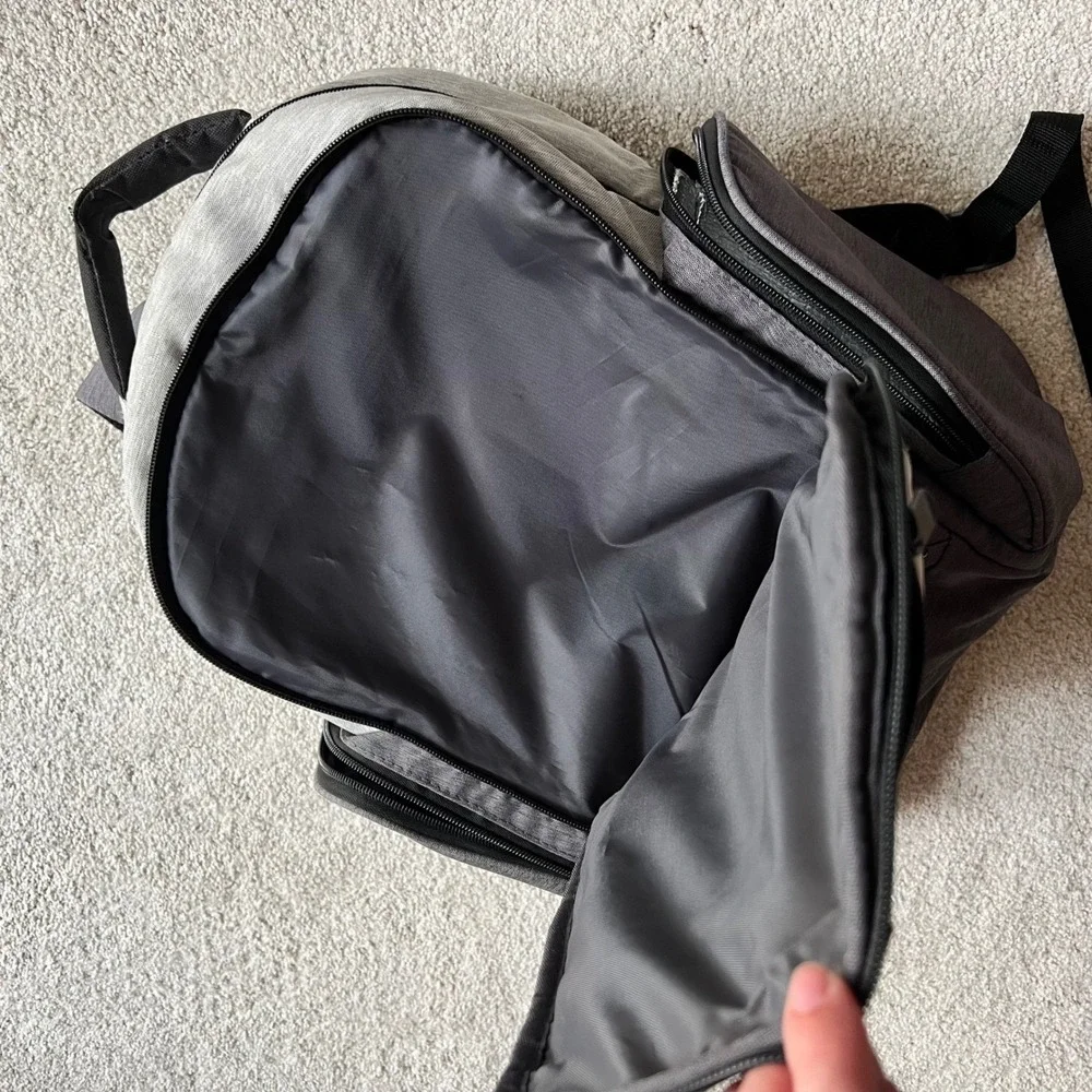 Hello Bello Backpack Diaper Bag‎ Gray Multiple Compartments Travel